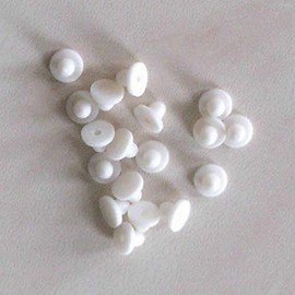 WYZBEN Soft Clear Hypoallergenic Silicone Earring Backs Jewelry Findings Ear Slip Stoppers Nuts Stabilizers 50 Pcs