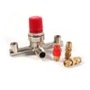 Air Compressor Switch Pressure Regulator Valve, Double Outlet Tube Alloy