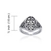 Celtic Antique Style Tree of Life Band Sterling Silver Ring