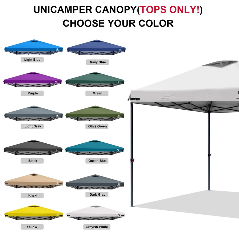 10x10 Pop Up Canopy Replacement Top Cover with Air Vent