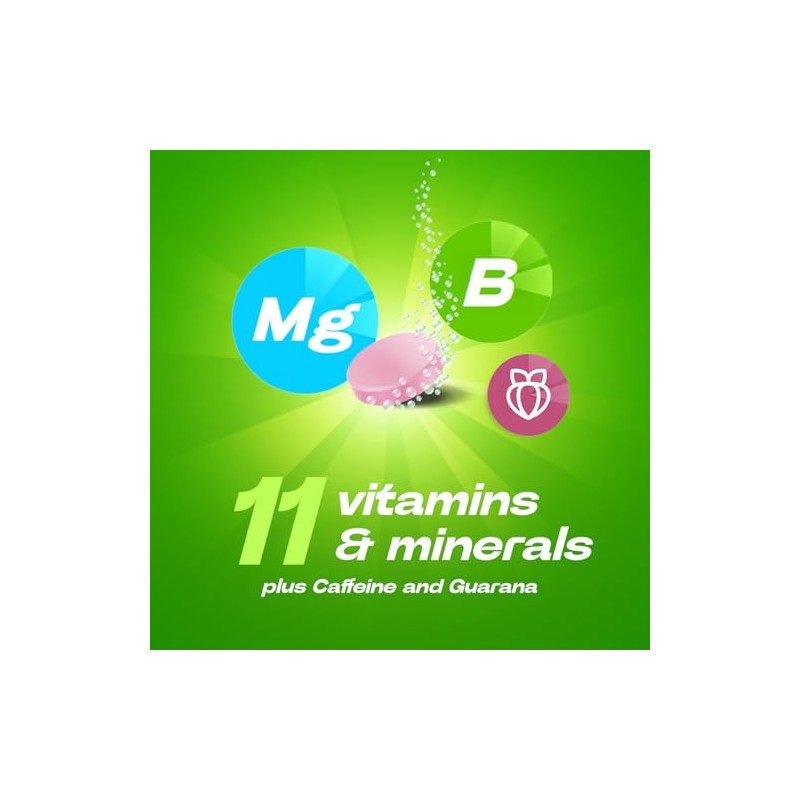 Berocca Boost Effervescent Tablets with Guarana & Caffeine, 20 Tablets