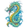 Fantasy Dragons Temporary Tattoos, Set of 10 Colorful Dragon Tattoos