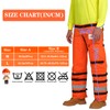 AYKRM Orange Chainsaw Chaps 8-layer Protective Apron Wrap Adjustable Chainsaw