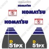 Aftermarket Fits Komatsu D51PX-22 Decal Kit Dozer Sticker Replacements ( D 51 PX 22)