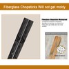 5 Pairs Fiberglass Chopsticks,Reusable Chopsticks, Japanese Chopsticks 9 Inches Chinese
