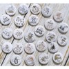 Herzwild Advent Calendar Number Buttons, Number Pins, Christmas Calendar, DIY