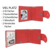 FreeHaveFun RFID Women's Leather Wallet Separate Coin Pocket, red, rfid