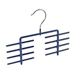 WENKO James Tie Holder for 16 Ties - Holds 16 Ties, Chrome-Plated Metal, 24.5 x 20 x 0.6 cm, Shiny Silver