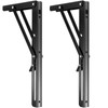 ZEONHAK 6 Pack 12 Inches Folding Shelf Brackets, Heavy Duty