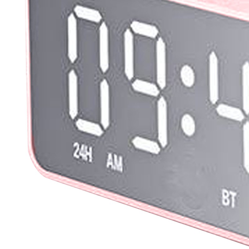 Bluetooth Speaker Alarm Clock Multifunction Electric Alarm Clocks Mirror Surface