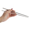 SILVERANT Titanium Chopsticks, Lightweight Titanium Travel Cutlery Camping Set for