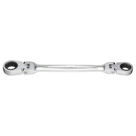 TONE HPRMFW-1012 Double Head Ratchet Offset Wrench 0.4 x 0.5 inches (10 x 12 mm)