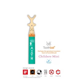 toothbat Kids Floss Holder for Perfect Mouth Cleaning and Teeth Cleaning, Interdental Cleaning, Professional Oral Hygiene (Green)