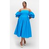 City Chic Women's Plus Size Dress-Rosalee, Azure, 14