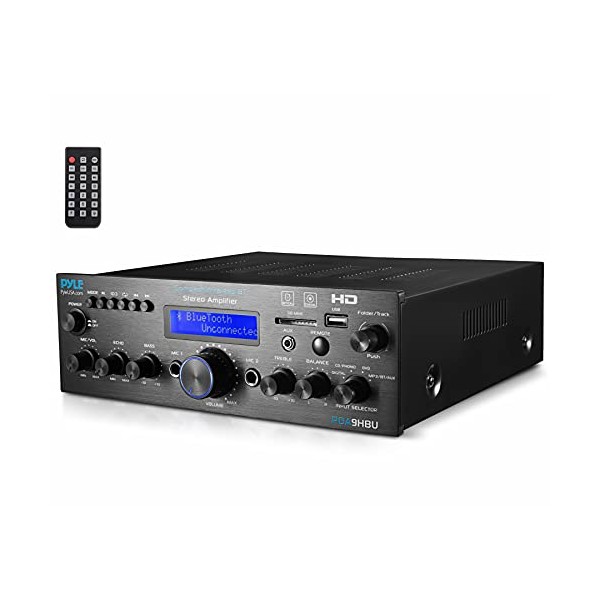 Wireless Bluetooth Home Stereo Amplifier - Multi-Channel 200 Watt Power