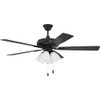 Craftmade ECF114FB5-FBGW Eos Frost Light 52" Ceiling Fan with LED