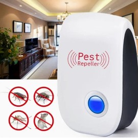 All Access Trading 6 Packs Ultrasonic Pest Control Repellent for Mice Mosquitoes Roaches Bugs Fleas