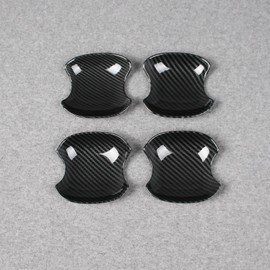 Beautost Fit for Toyota New Grand Highlander 2024 2025 /Lexus TX TX350/500h/550h+ 2024 2025 Door Bowl Handle Cover Trims (Carbon Fiber Black)