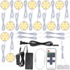 Meigour Bookshelf Accent Lighting, Under Cabinet LED Puck Lights, 110V