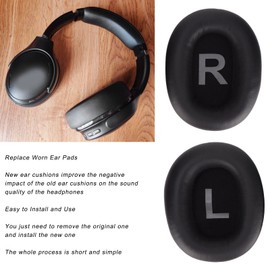 Leder Ersatz Ohrpolster für Mpow H12, Ersatz Ohrpolster Kit Kopfhörer Ohrpolster Protein Leder Ersatz Ohrpolster für Mpow H12 Noise Cancelling Headset