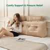 Z-hom Large Wedge Pillow Headboard, Full Triangular Headboard Pillow, Reading