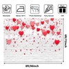 Avezano Love Sweet Heart Valentine's Day Backdrop for Photoshoot White