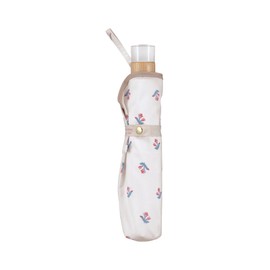 [2025] Wpc. 4774-015-002 Folding Umbrella, Nanami Tiny Flower, Mini, Off, Rain Umbrella, Lightweight, Rain or Shine, Commuting to Work, School, Travel, Stylish, Cute, Women's, Classical, Retro, Gold