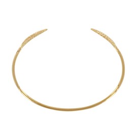 LES POULETTES BIJOUX - Gold Plated Bracelet Half Circlet Openwork Sun of Beads