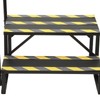 DYNAMI RV Stairs 2 Step Ladder, Steel Black Porch Steps