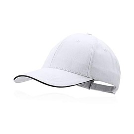 BLUECHOLON Baseball Cap Padel Golf Hat 6 Panels 100% Cotton Combed Adjustable Closure Hat for Men Caps for Women Unisex, White