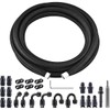 EVIL ENERGY 6AN PTFE Fuel Line Kit,E85 Nylon Braided Fuel Hose 20FT