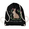 Mr. & Mrs. Panda PARENT-NEW Sports Bag Sitting Rabbit, black