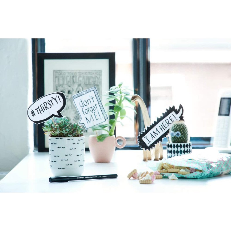 edding 1255 calligraphy pen - steelblue - 3 pens -