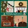 Silicone Christmas Garland Hanger Decorations for Mantle Hooks 12 Pcs