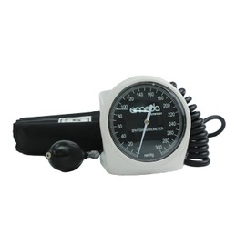 Baumanometro Aneroide Profesional EMEDA Medidor de Presión Arterial Manual Para Escritorio y Pared Caratula Grande Fácil Lectura Brazalete Ajustable Manguera Espiral