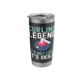 Curling Sport Team Player Curling Coaches Curling Stainless Steel Insulated Tumbler