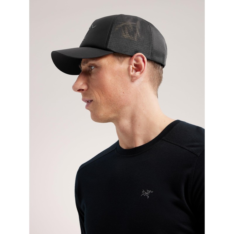 Arc'teryx X000007764 Bird Trucker Curved Cap, Black, One Size, Black