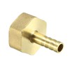 sourcing map Brass Barb Hose Fitting Connector Adapter, 8mm Barb