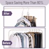 Mr. Pen- Space Saving Hangers for Clothes, 24 pcs, White,