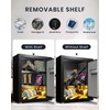 Safe Box, Home Safe with Key & Fireproof Waterproof Bag,