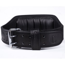 Contraband Black Label 4360 6in 7mm Top Grain Cowhide Leather Weight Lifting Belt (Black, X-Large)