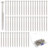 Otoolling 100 Pack Satin Nickel Wood Screws #9 Extra Long