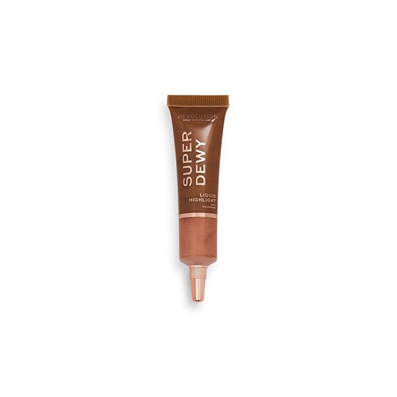 Revolution Super Dewy Liquid Highlight Illuminator, Gold Champagne, 0.5 fl