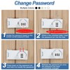 sourcing map Password Rotary Hasp Locks, Mechanical Cabinet Combination Latch