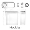D Contenedor Hermético Transparente Raganet Hg070, H