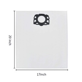 EZ SPARES Replacement for Karcher2.863-006.0 Spare Parts of Vacuum Cleaner Clean Fairy Karcher Fleece Filter Bags, WD4, WD5, WD5/P Wet & Dry Vacuums MV4,MV5,MV6(12pcs)