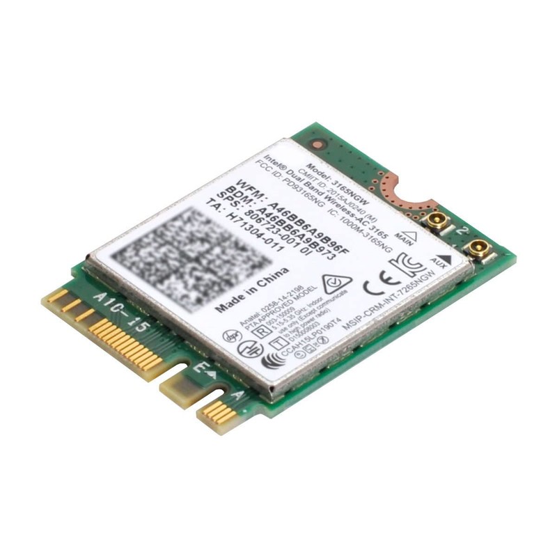 Cablecc Dual Band 2.4G 5Ghz 433Mbps 3165AC NGFF 802.11AC WiFi