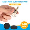 Grtard 140 Pcs Round Magnets with Adhesive Backing, Magnetic Tape,