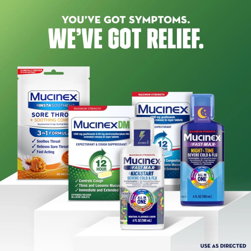 Medicamento Para La Congestión Torácica Y La Tos Mucinex Dm