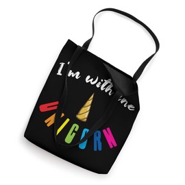 I'm With The Unicorn Horse Lover Fantasy Myth Animals Magic Tote Bag